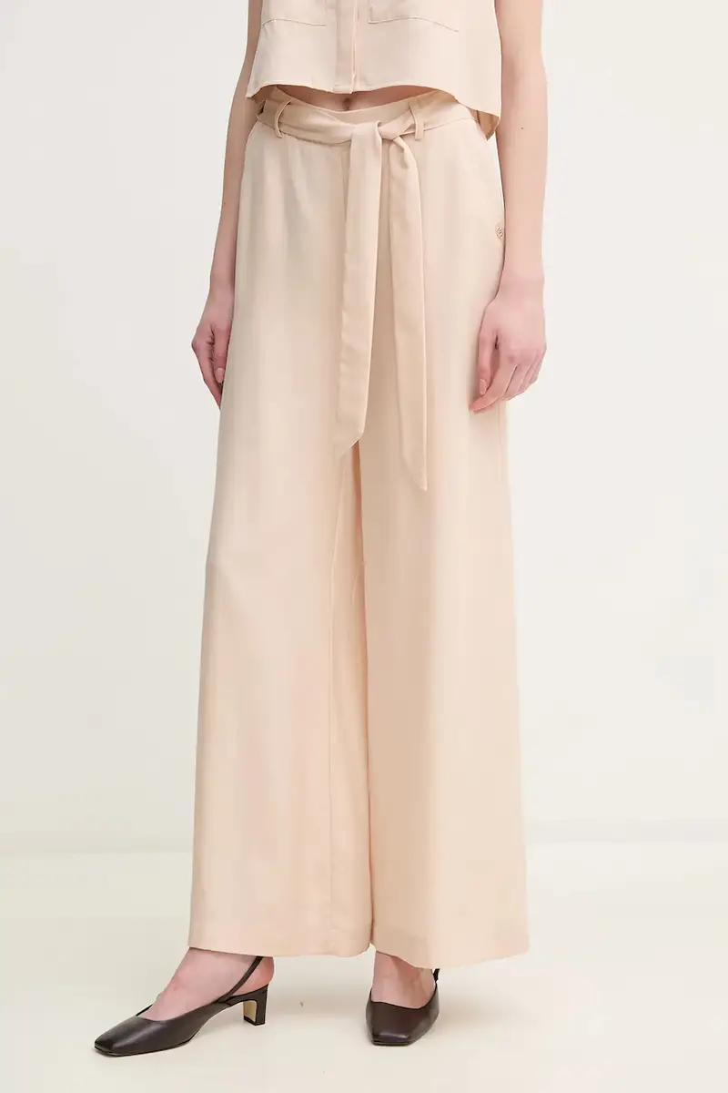 pantaloni donna colore beige 511BD25011