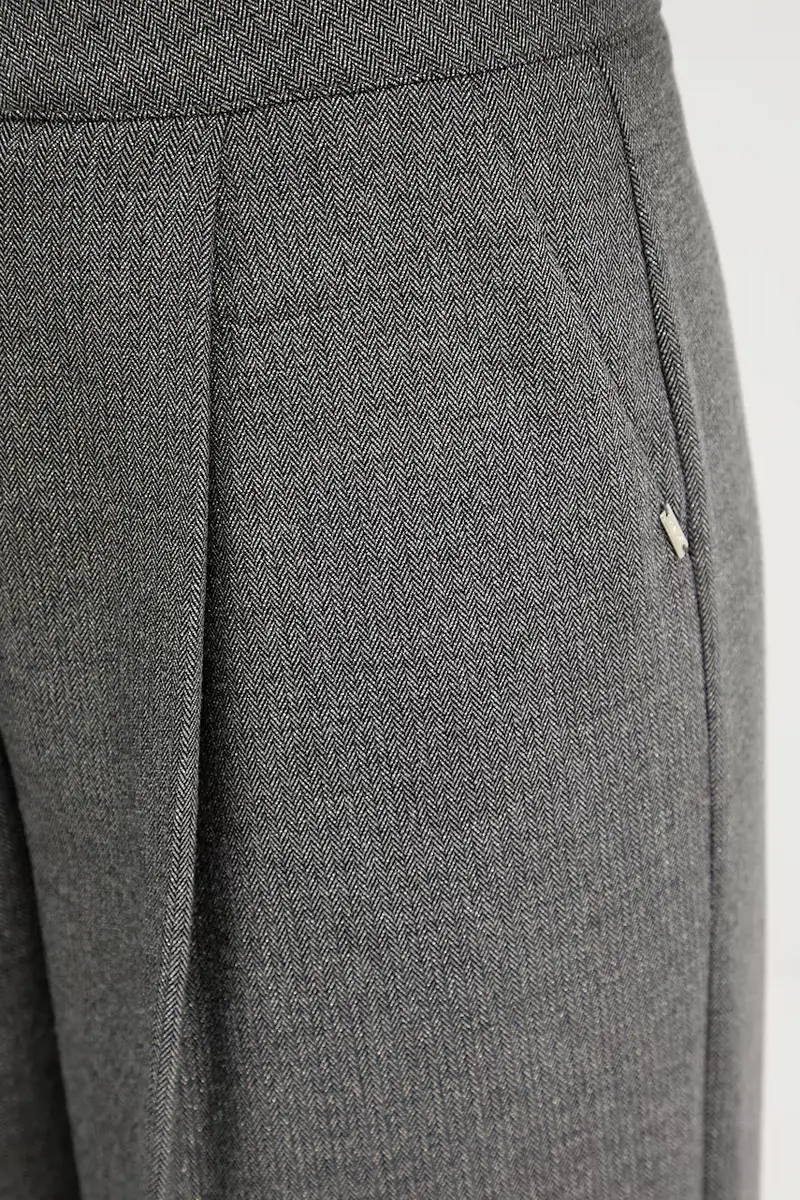 pantaloni donna colore grigio 521FD25006 miniatura 4