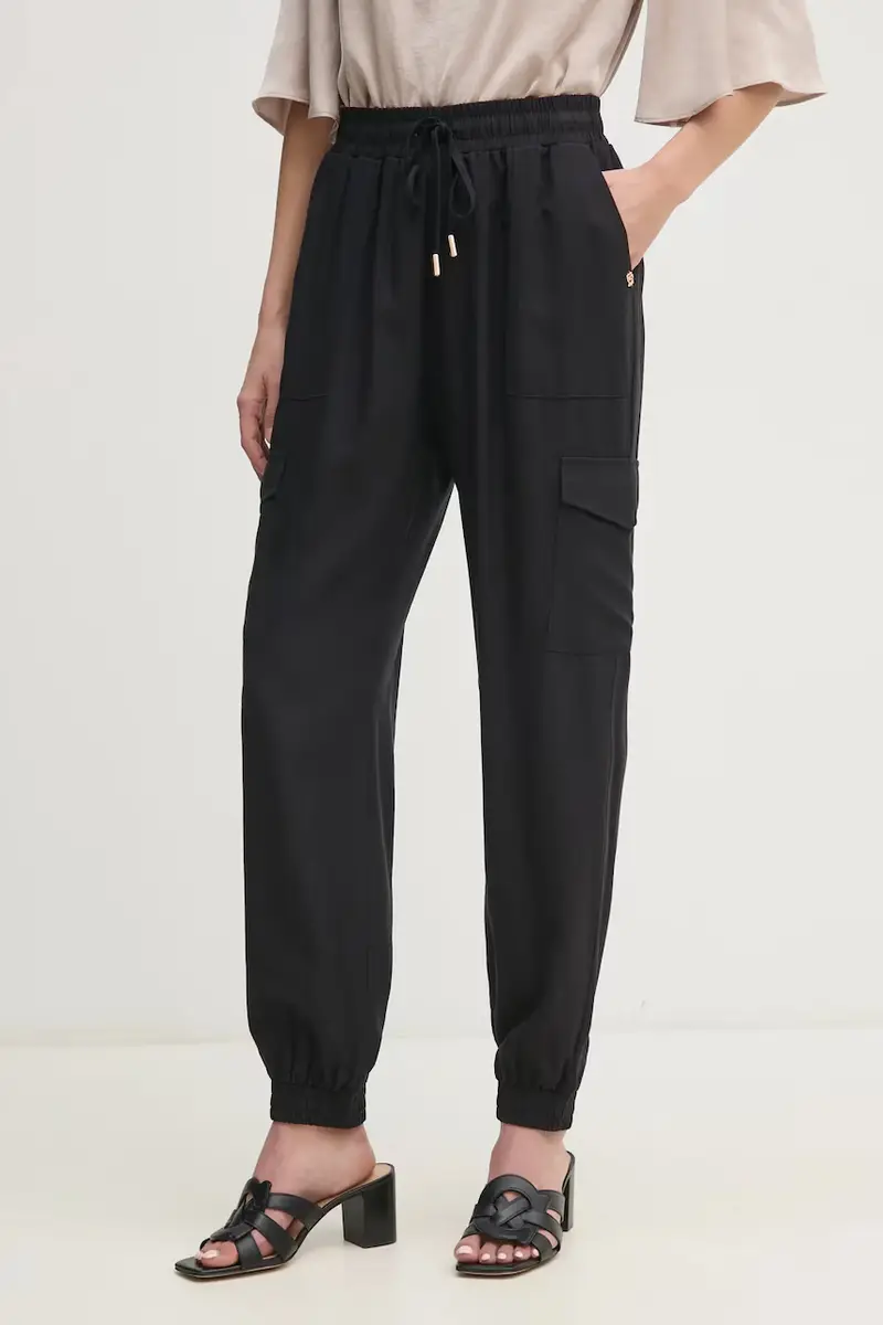 pantaloni donna colore nero 511BD25010