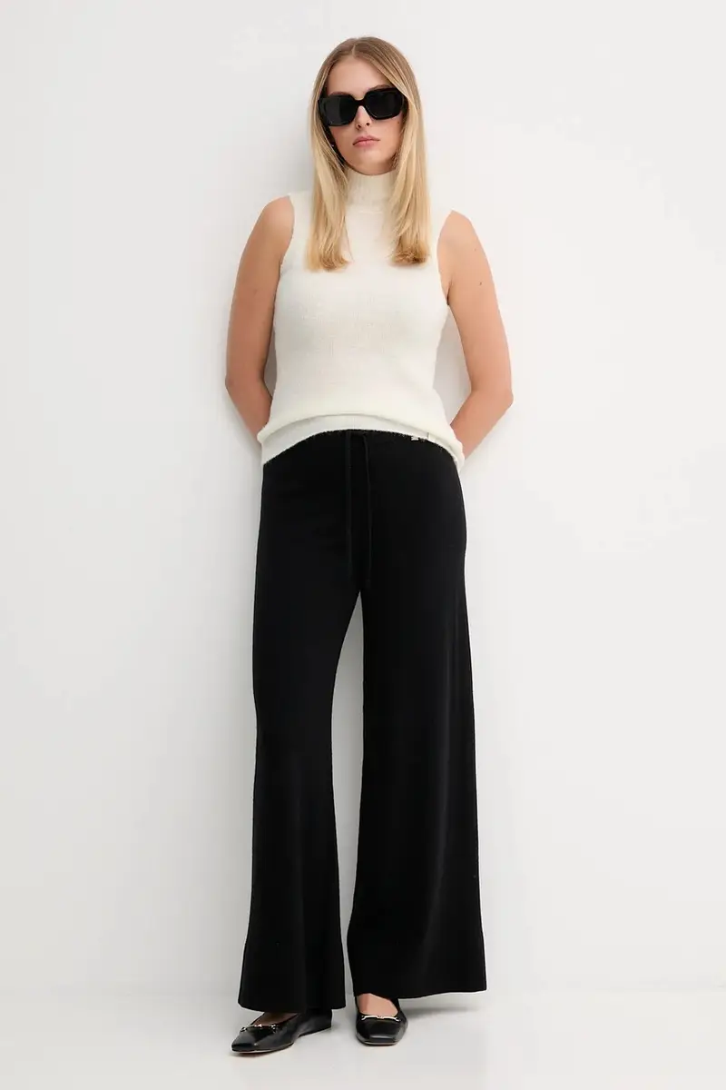 pantaloni donna colore nero 521FD23002 miniatura 2