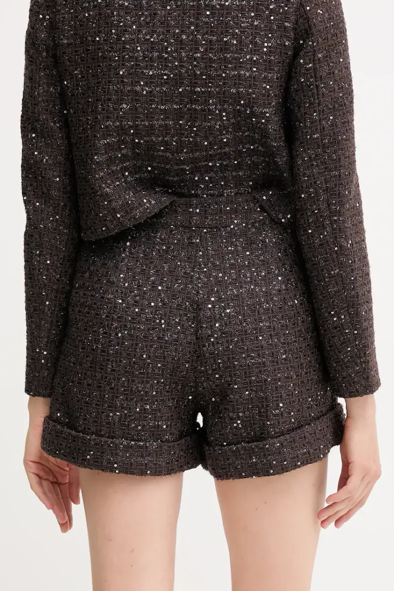 shorts in lana donna colore marrone 521FD25003 miniatura 3