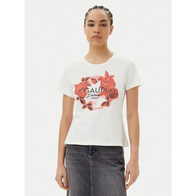 Gaudi T-shirt Beige 3224639