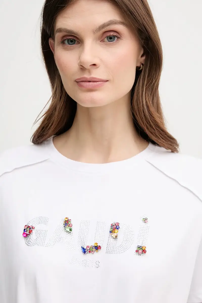 Gaudi T-shirt Donna Bianco 3124487 miniatura 4