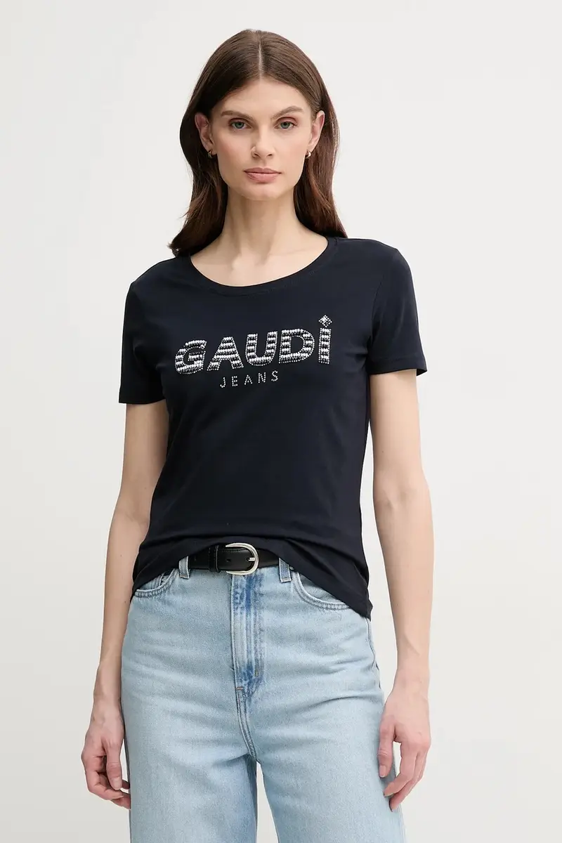 Gaudi T-shirt Donna Blu 3133550 miniatura 4