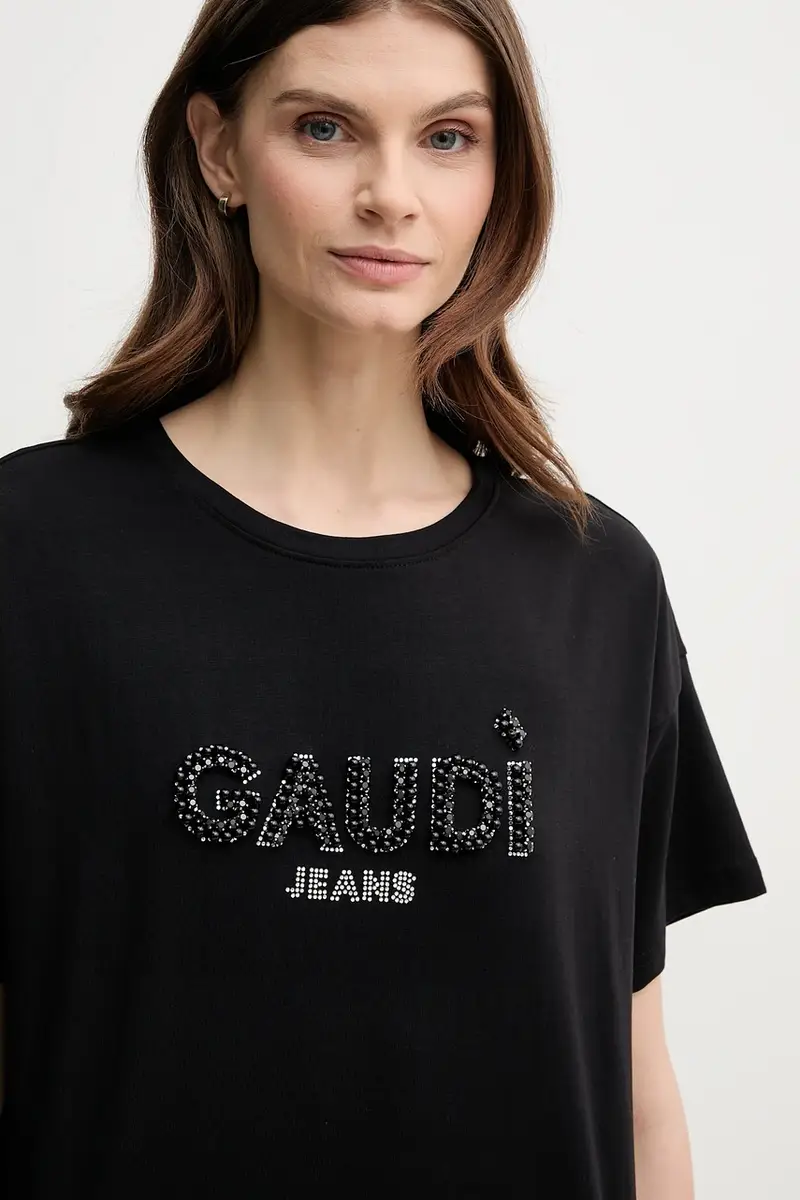 Gaudi T-shirt Donna Nero 3263230 miniatura 4
