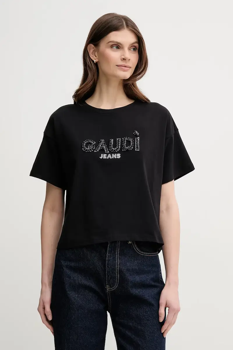 Gaudi T-shirt Donna Nero 3263230