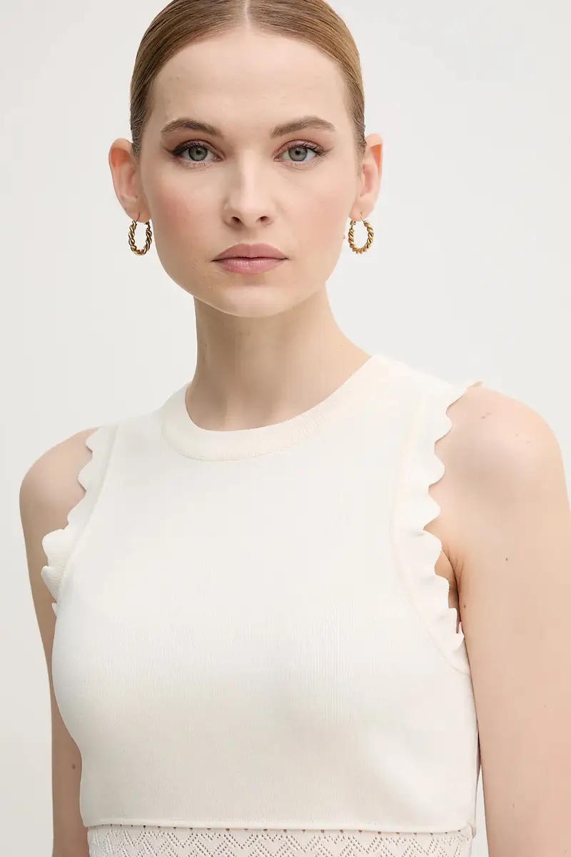 Gaudi Top Donna Beige 3292076 miniatura 4