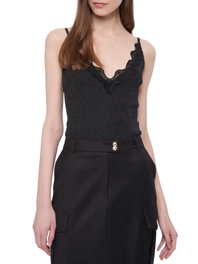 Gaudi Top Donna Nero 3352878