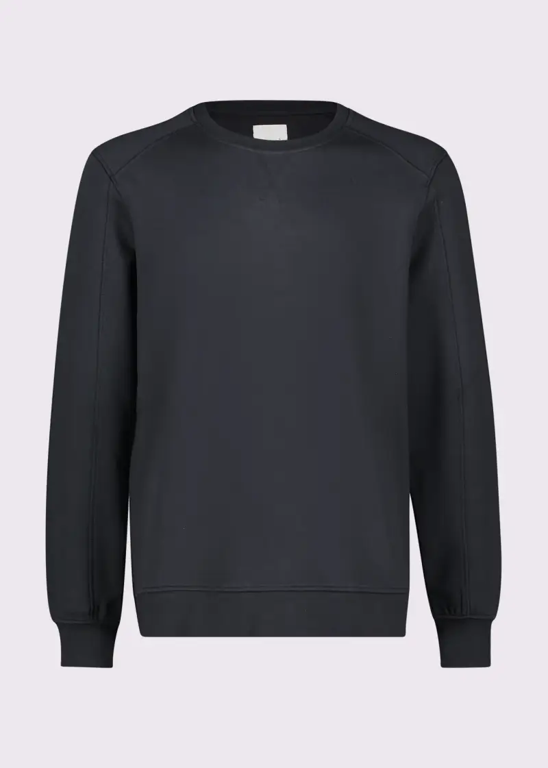 Uomo Felpa blu in cotone