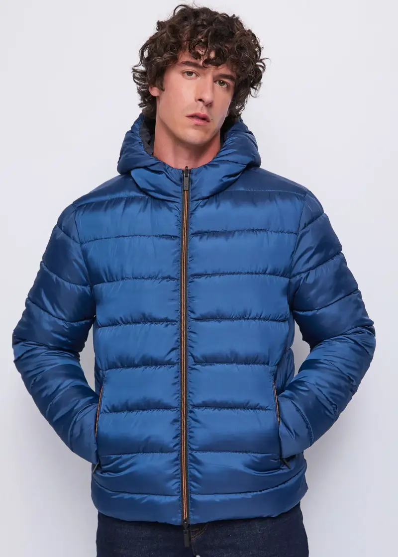 Uomo Giubbotto blu reversibile Multicolore