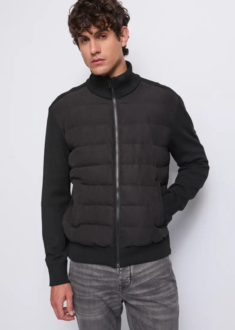 Uomo Giubbotto nero trapuntato