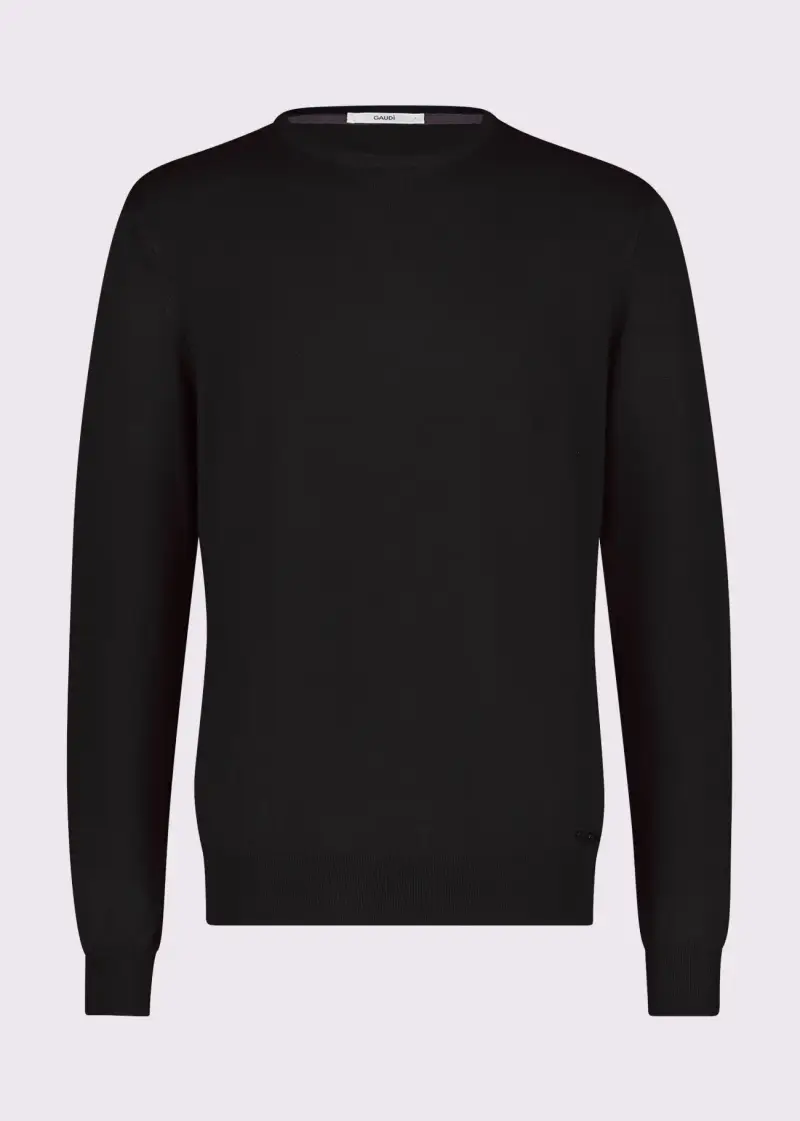 Uomo Maglia girocollo nera Nero