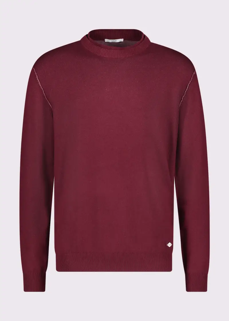 Uomo Maglia girocollo rossa Multicolore