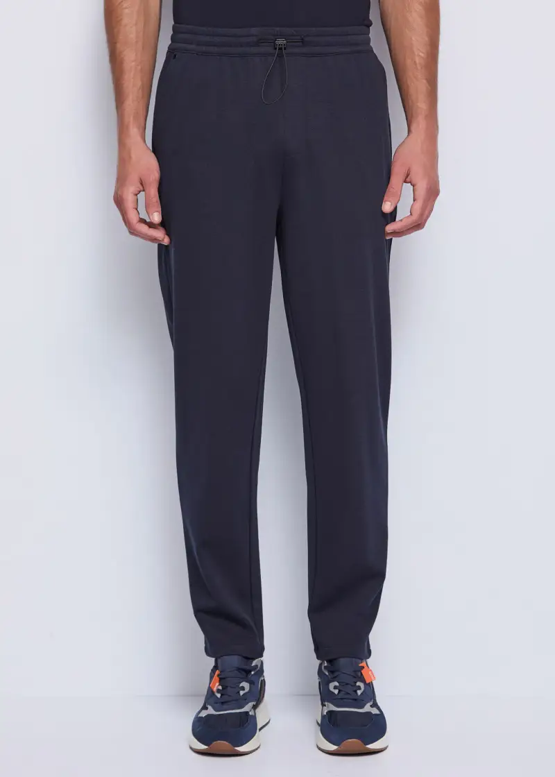 Uomo Pantaloni blu in misto cotone