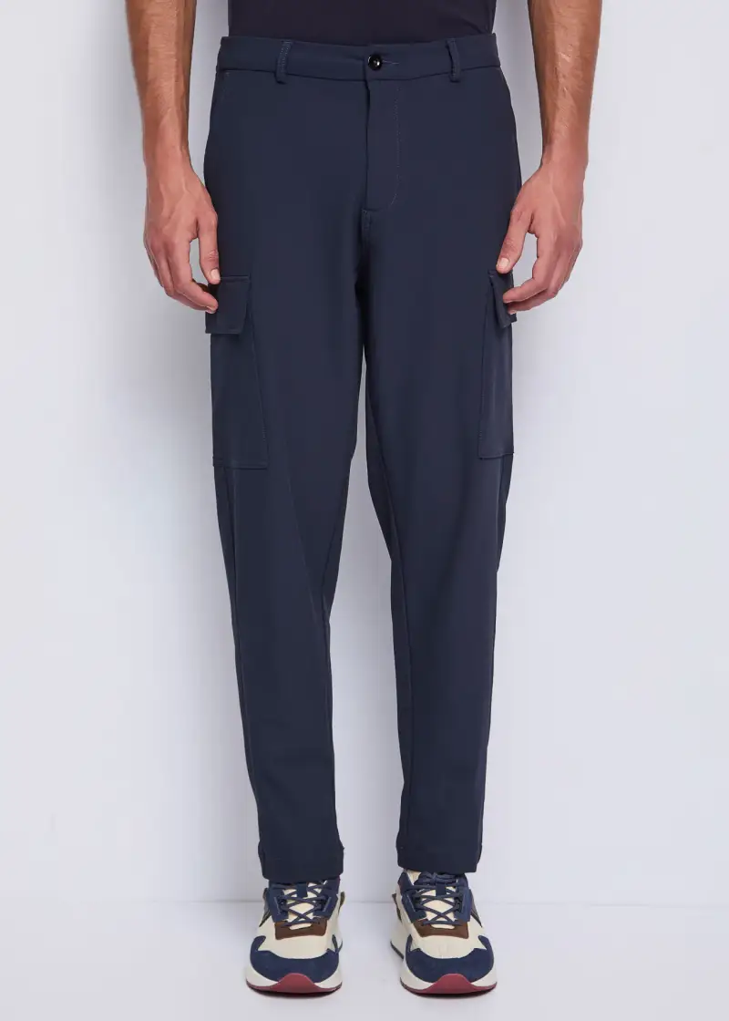 Uomo Pantaloni cargo blu