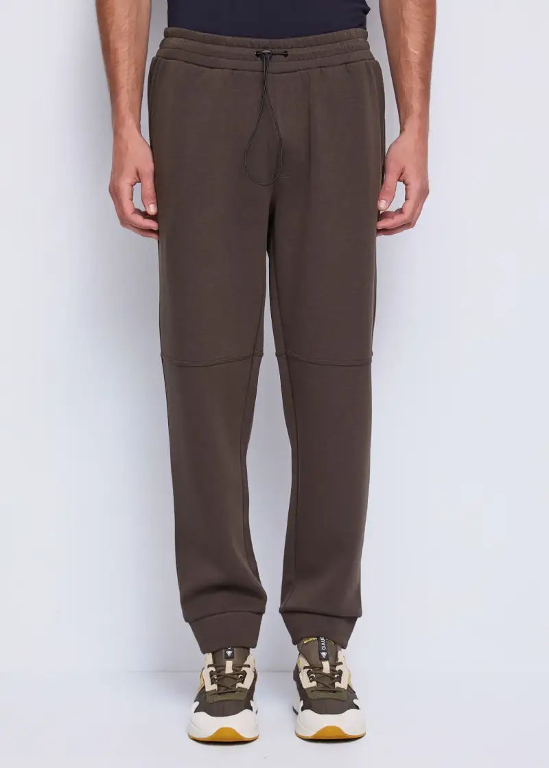 Uomo Pantaloni marroni in felpa Multicolore