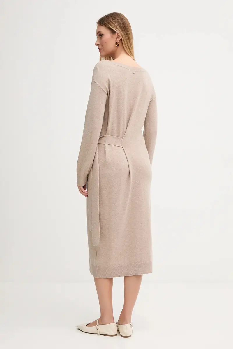 vestito colore beige 521FD13001 miniatura 3