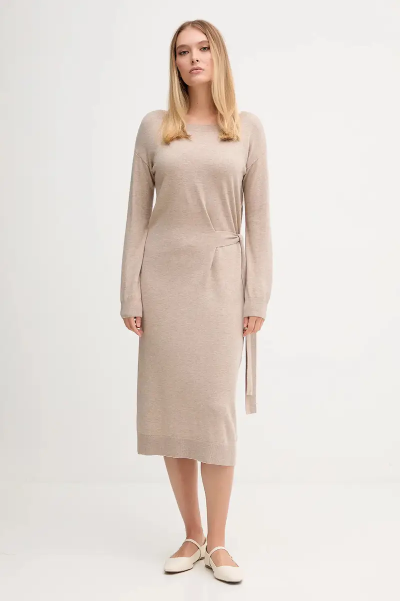 vestito colore beige 521FD13001