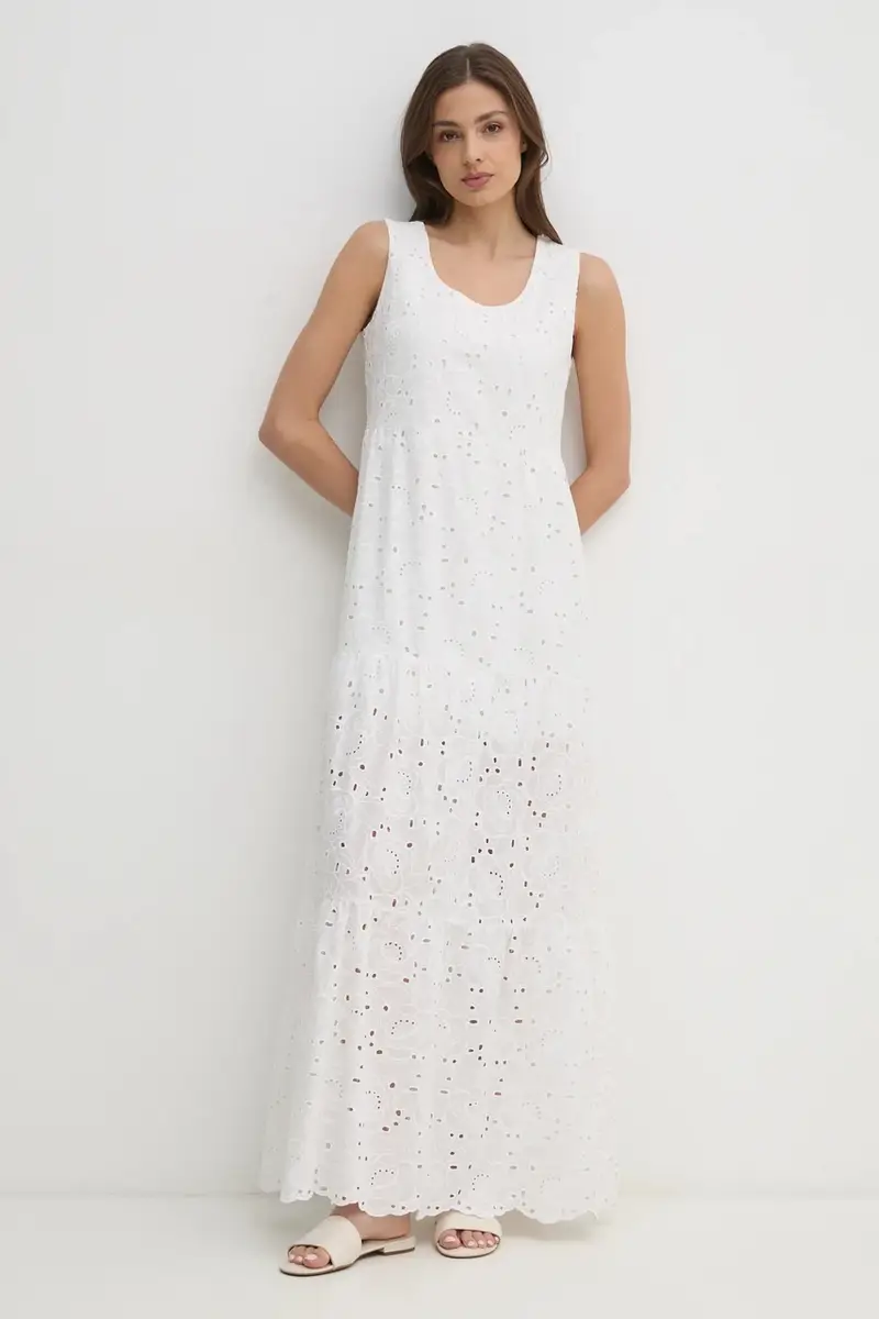 vestito colore bianco 511BD15010 miniatura 4