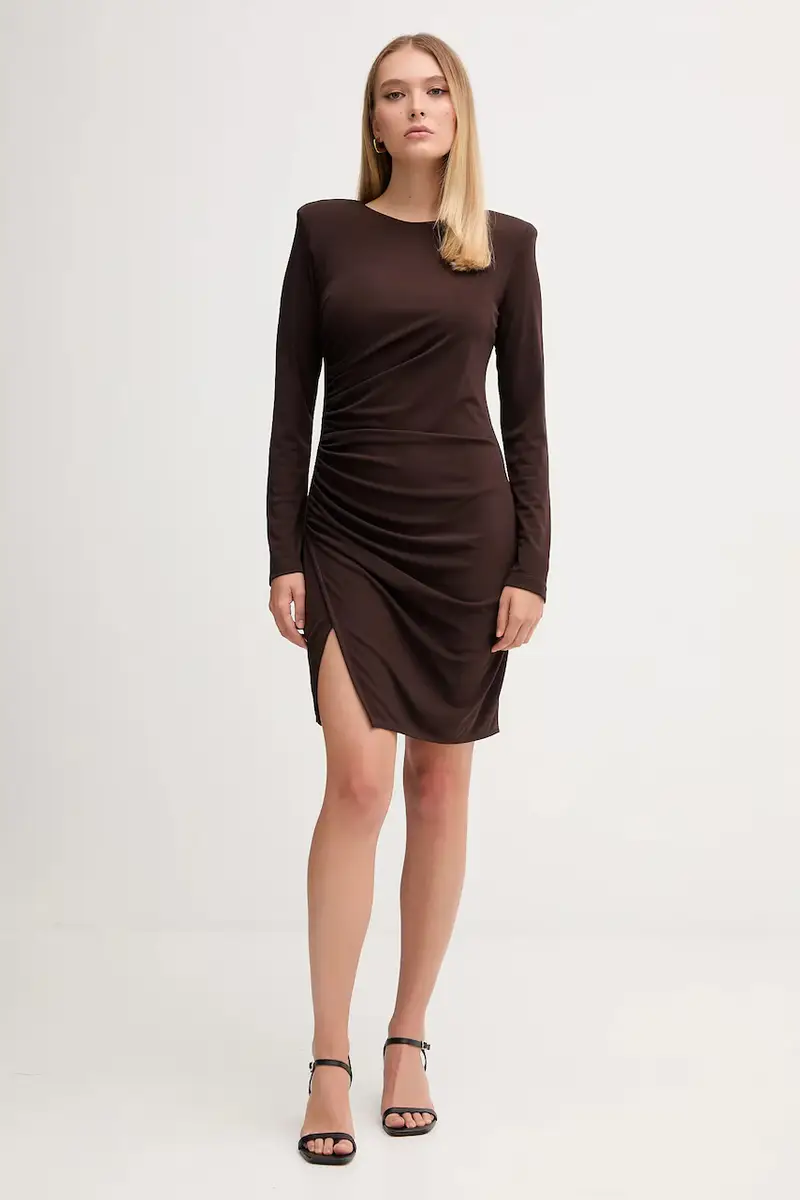 vestito colore marrone 521FD14009 miniatura 2