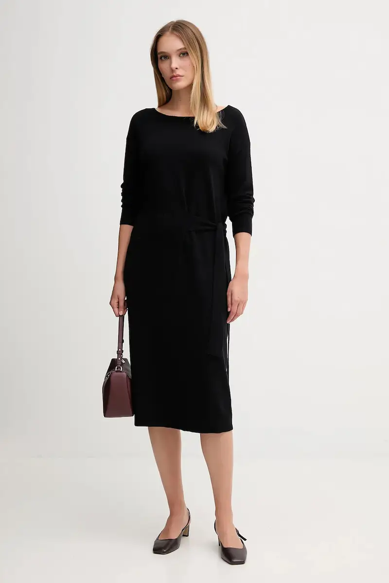 vestito colore nero 521FD13001 miniatura 2