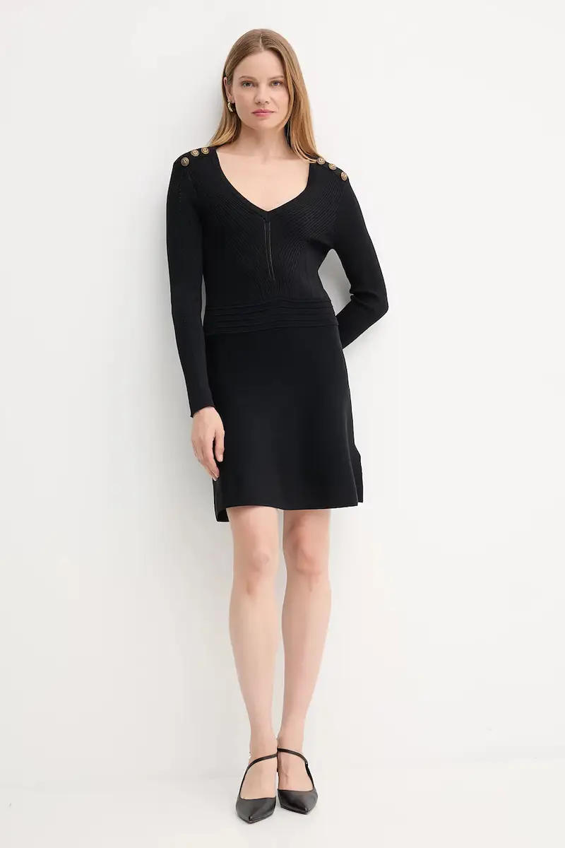 vestito colore nero 521FD13008 miniatura 2