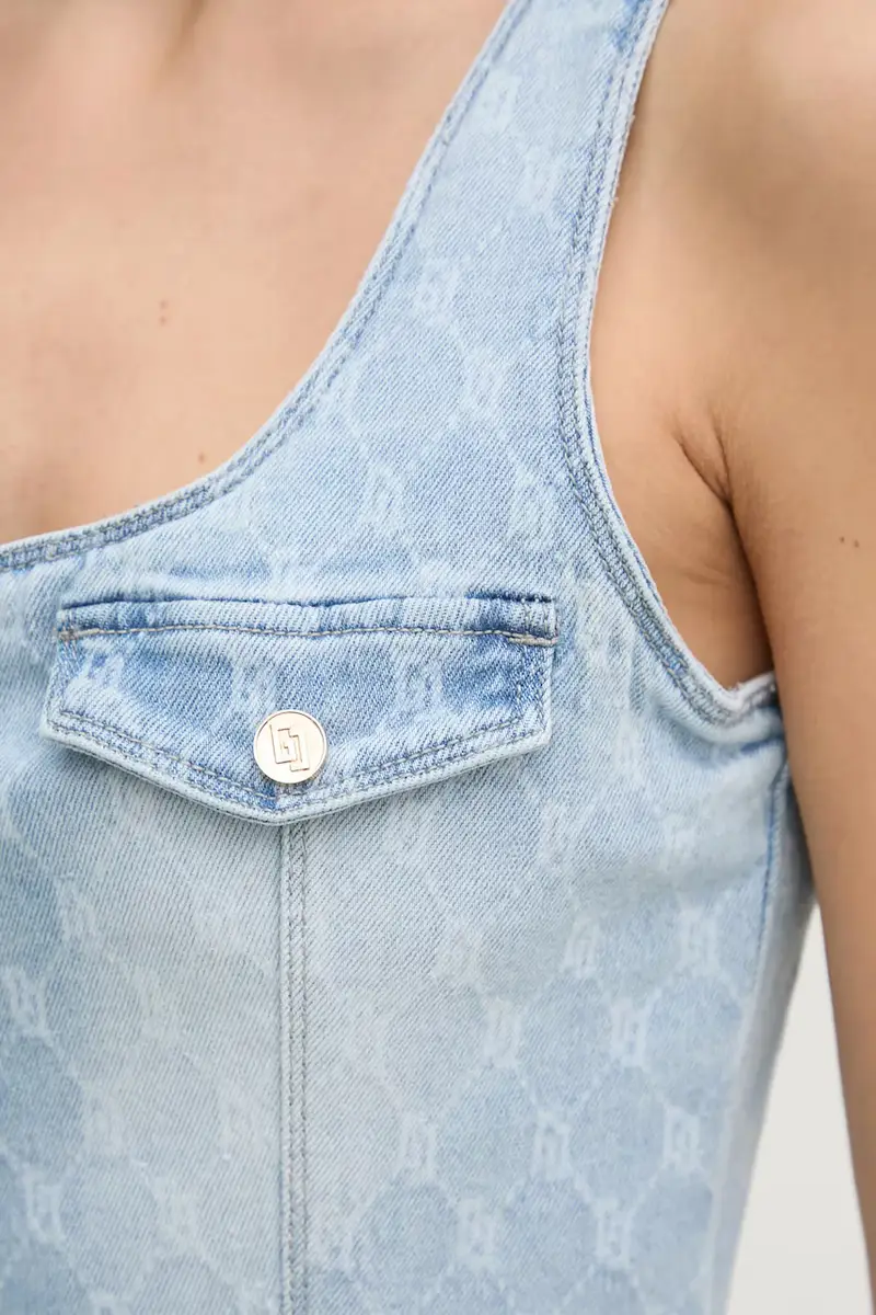 vestito di jeans colore blu 511BD16001 miniatura 5