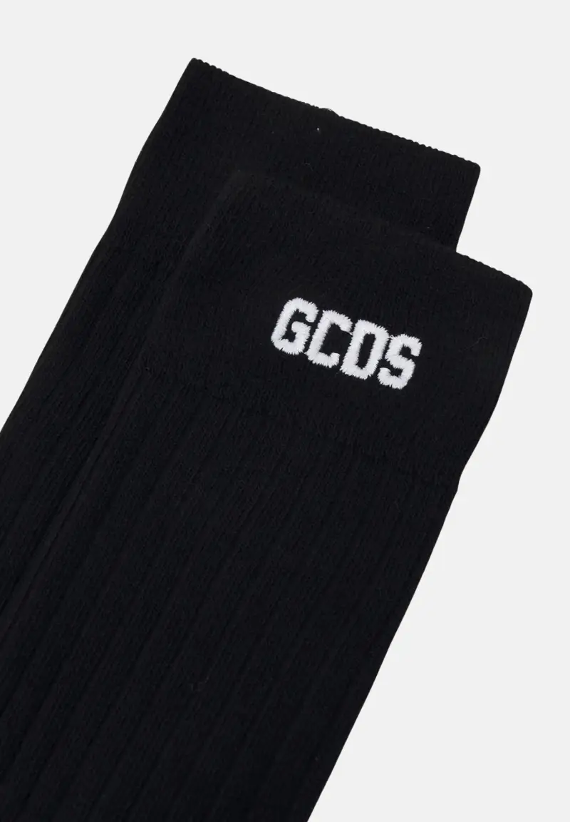 Calzini (3paia) neri per uomo e donna con logo miniatura 2