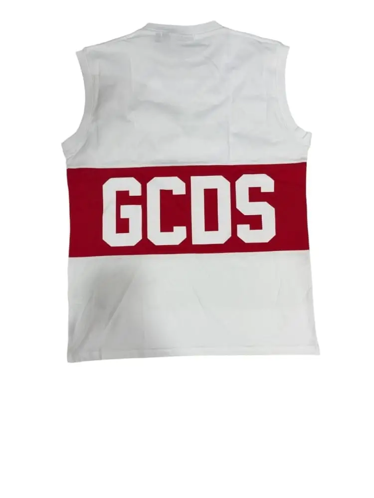 canotta bianca uomo maxi logo miniatura 2