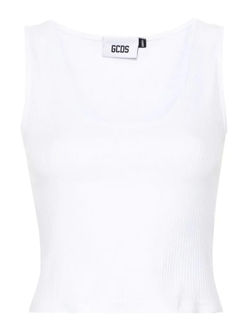 Canotta con logo scintillante Bianco