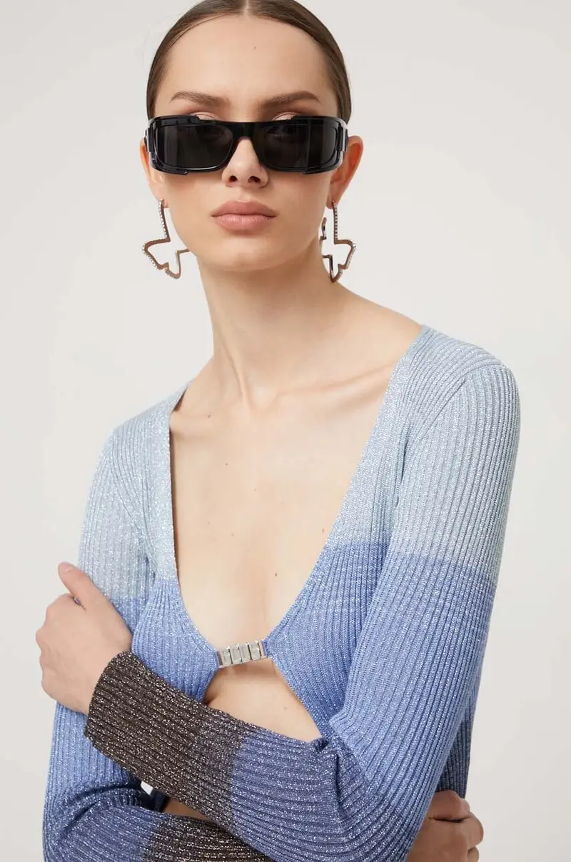 GCDS Cardigan Donna Blu 2219967