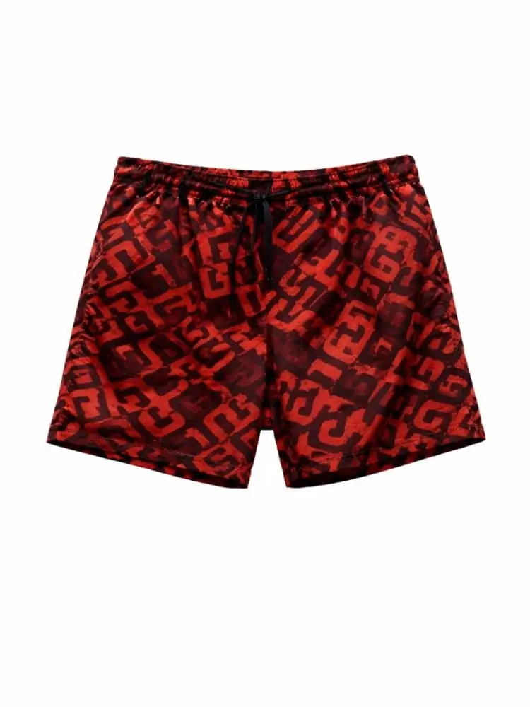 cosyume da bagno uomo con logo monogram rosso