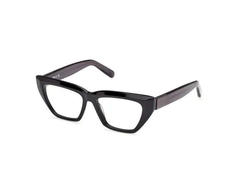 GCDS Donna GD5030 001 Montature da vista Acetato Nero  Cat Eye Normale