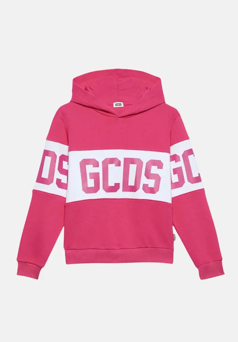 felpa con cappuccio rosa per bambina e per bambino