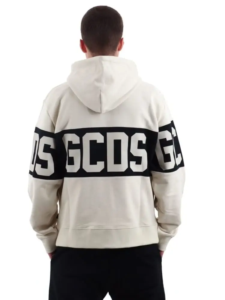 felpa crema uomo maxi logo miniatura 2