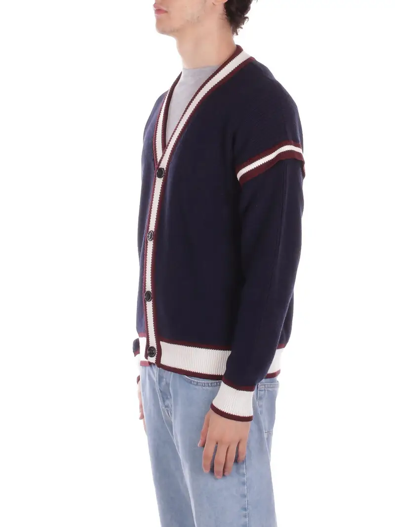 GCDS Cardigan Uomo Blu 3032579 miniatura 2