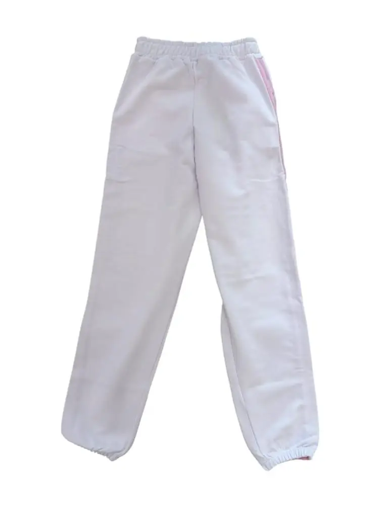 pantalone bianco bambina mini logo miniatura 2