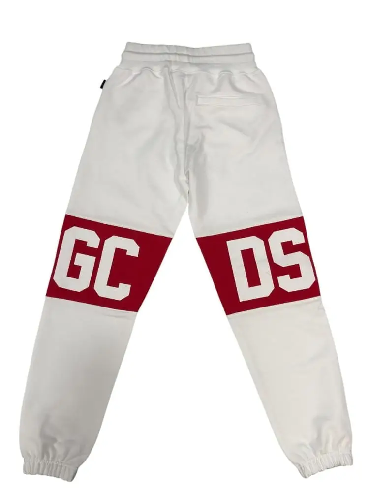 pantalone bianco uomo maxi logo miniatura 2