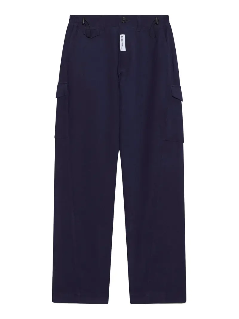 pantalone cargo gcds da uomo - blu