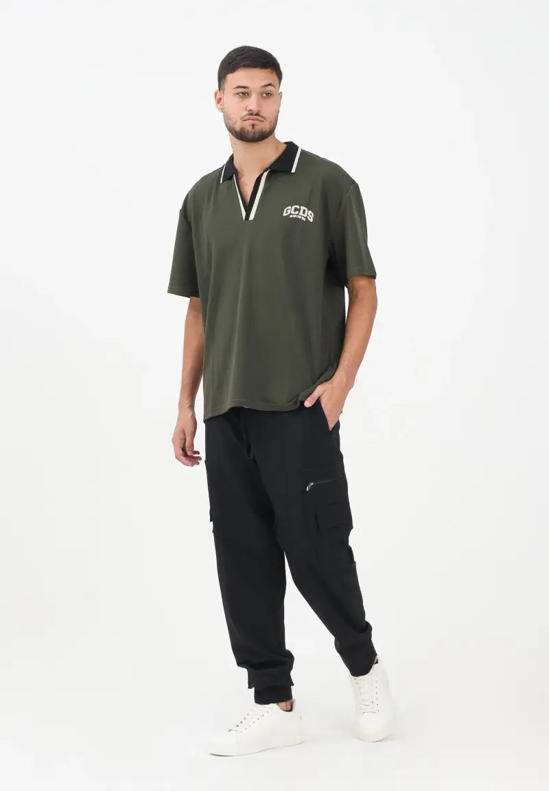 Pantalone cargo nero da uomo miniatura 2