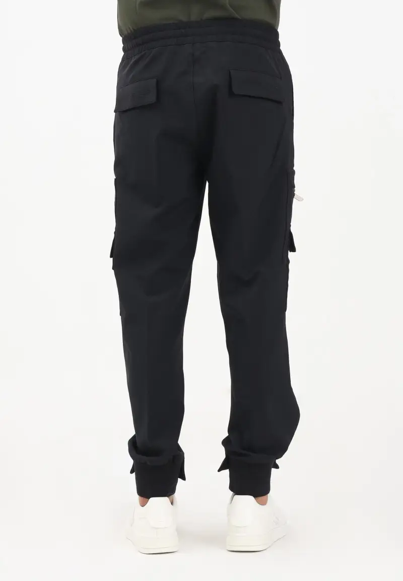Pantalone cargo nero da uomo miniatura 3