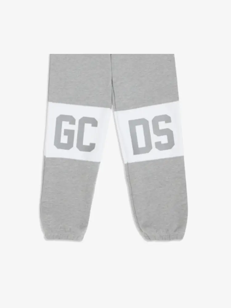 pantalone grigio bambino tuta in cotone logo a contrasto miniatura 2