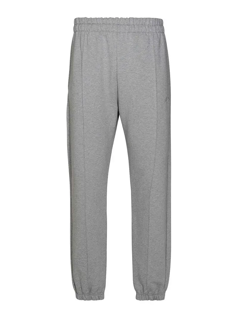 Pantalone jogger logo Grigio