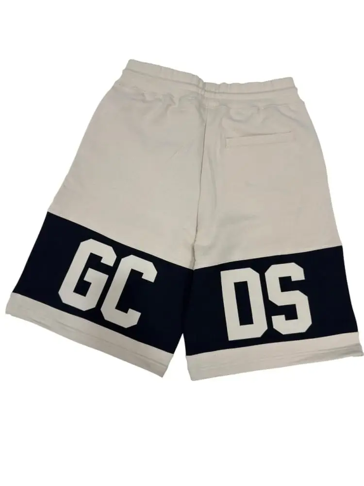 shorts beige uomo maxi logo miniatura 2