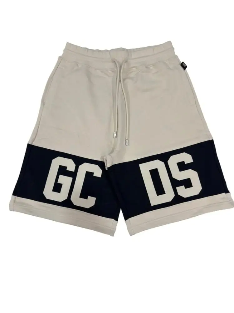 shorts beige uomo maxi logo