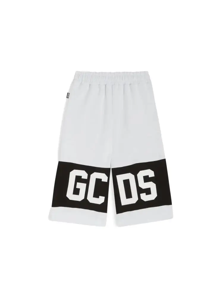 shorts bianco bambino maxi logo miniatura 2