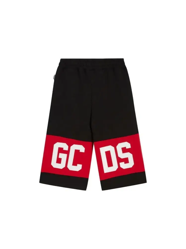 shorts nero bambino maxi logo miniatura 2