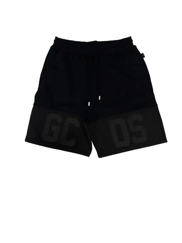 shorts nero bambino maxi logo