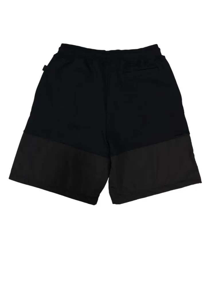 shorts nero uomo maxi logo miniatura 2