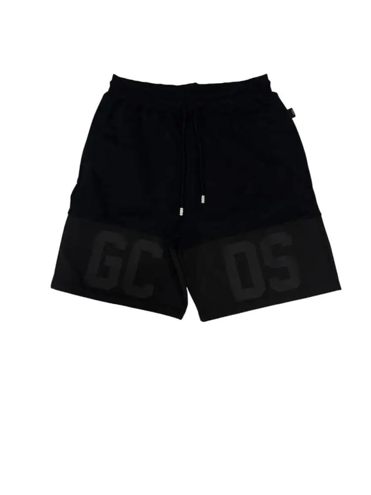 shorts nero uomo maxi logo